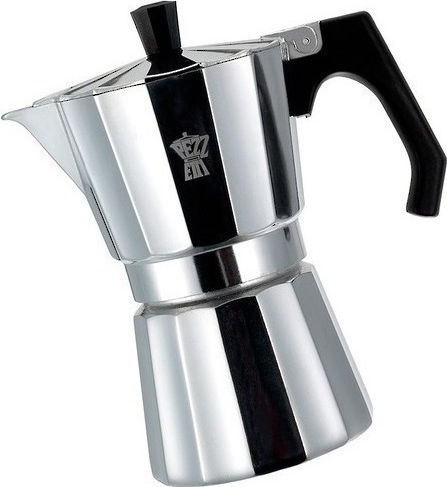 Pezzetti Luxexpress Stovetop Espresso Pot for 3Cups Silver