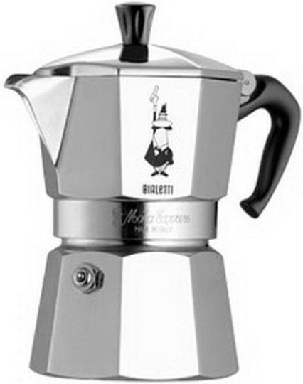 Bialetti Moka Express Кафеварка За Еспресо 1 Чаша Сребриста