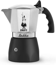 Bialetti Brikka Stovetop Espresso Pot for 2Cups Silver