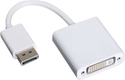 Aculine AD-018 Конвертор DisplayPort мъжки към DVI-D женски Бял 1бр