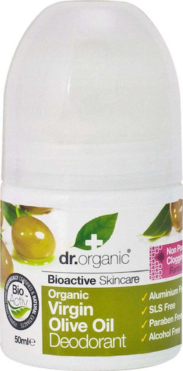 Dr.Organic Olivenöl Olivenöl Natürliches Deodorant in Roll-On 50ml