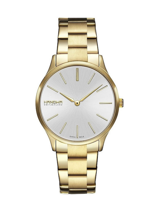 Hanowa Watch with Gold Metal Bracelet 16-7075.02.001