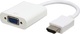 Μετατροπέας HDMI male σε VGA female Λευκό 1τμχ 18153