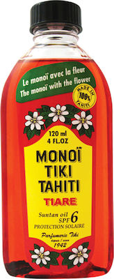 Monoi Tiki Tahiti Monoi Oil Sunscreen Oil Face and Body SPF6 120ml