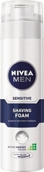 Nivea Men Sensitive Active Comfort System Spumă de Bărbierit cu Aloe pentru piele sensibilă 250ml