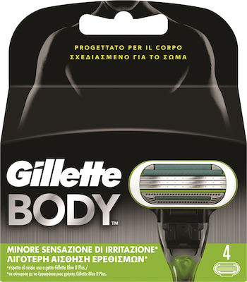 Gillette Body Ανταλλακτικά Ξυραφάκια 4τμχ