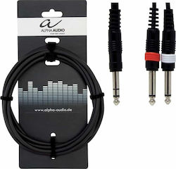 Alpha Audio 190.105 6,3 мм мъжки - 2x 6,3 мм мъжки 3м