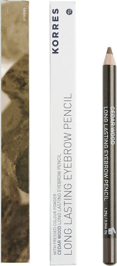 Korres Cedarwood Pencil for Eyebrows 01 Dark Shade