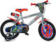 Dino Bikes Avengers 16" Kids Bicycle BMX Gray