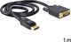 DeLock Кабел DVI-D мъжки - DisplayPort мъжки 1м Черен (82590)