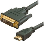 Powertech Cable DVI-D male - HDMI male 1.5m (CAB-H023)