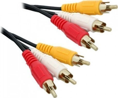 Cable 3x RCA male - 3x RCA male 5m (18120)