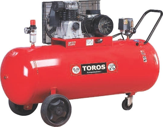 Toros MK103-200-3 Dreiphasig Luftkompressor mit Leistung 3hp und Lufttank 200Es 602058