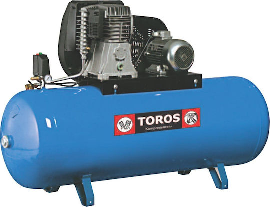 Toros N6-500F-7.5T Trei faze Compresor de aer cu Putere 7.5hp și Rezervor de aer 500lt 602013