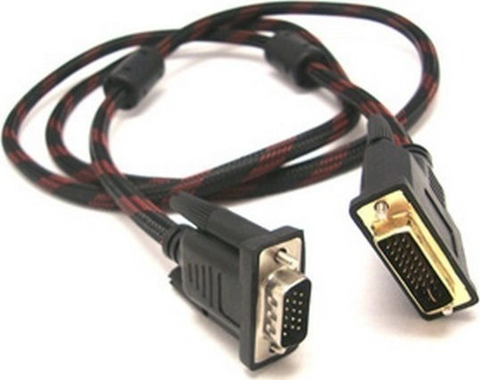 Cable DVI-I male - VGA male 1.5m