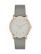 DKNY Watch with Gray Leather Strap NY2341