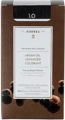 Korres Argan Oil Advanced Colorant 1.0 Μαύρο Φυσικό 50ml
