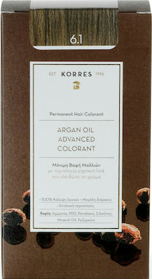 Korres Argan Oil Advanced Colorant 6.1 Ξανθό Σκούρο Σαντρέ 50ml