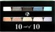 W7 Cosmetics Perfect 10 Lidschatten Palette Mit Gepressten Puder in Mehrfarbiger Form
