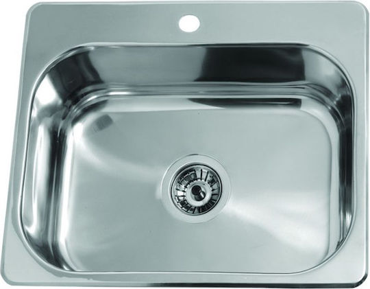 Gloria Pago Ένθετος Inox Σατινέ Μ43xΠ54.5cm Ασημί