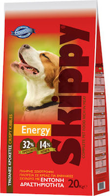 Skippy 20kg Dry Food for Adult Dogs with Meat