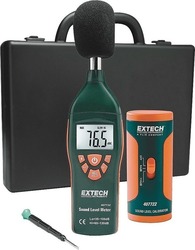 Extech 407732-KIT Μετρητής Ήχου 35-130dB 35~100 dB & 65~130 dB