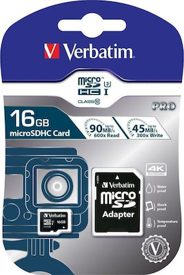 Pro microSDHC 16GB Class 10 U3 UHS-I