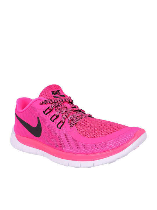 Nike Kids Sports Shoes Running Free 5.0 Fuchsia