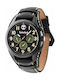 Timberland Watch Chronograph Battery with Black Leather Strap 14477JSB-02