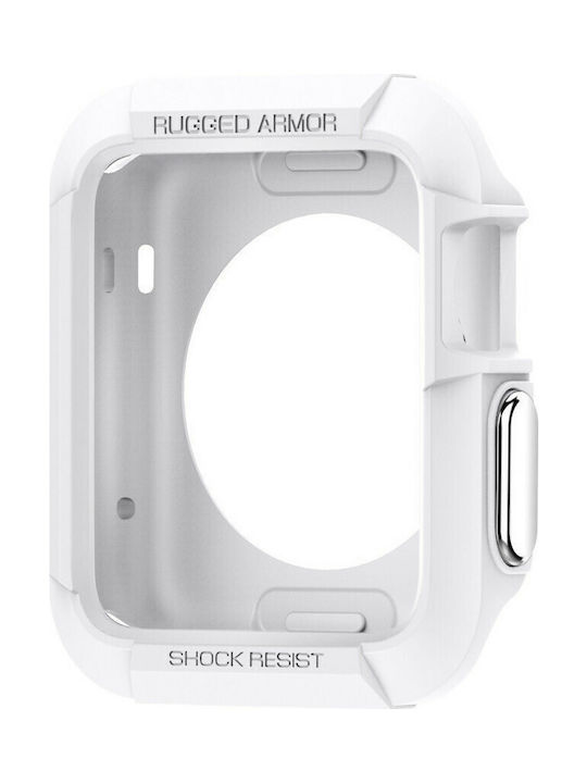Spigen Rugged Armor Silikonhülle in Weiß Farbe für Apple Watch 38mm