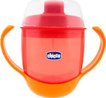 Chicco Meal Cup Educational Sippy Cup Plastic with Handles Red for 12m+m+ 180ml 06824-70