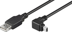 Goobay USB 2.0 Cablu USB-A - mini USB-B Negru 1...