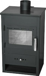 Agorastos ΣΑ-10 Χαλύβδινη Ξυλόσομπα 9kW Μαύρη