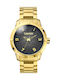 Breeze Safari Chic Watch with Metal Bracelet Gold