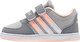 Hoops Kids Sports Shoes Basketball with Hoop & Loop Closure Gray