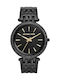 Michael Kors Darci Crystals Watch with Black Metal Bracelet