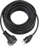 Brennenstuhl Waterproof Extension Cable Cord 3 x 1.5mm²/10m Black