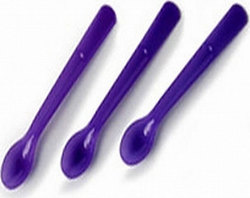Reer Set pentru bebeluși cu Linguri cu Indicator de Temperatură din Plastic Violet 3buc