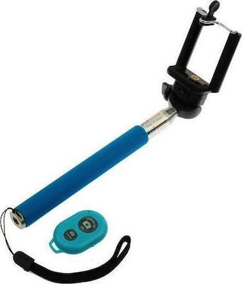 Blun Tripod Selfie Stick με Bluetooth Μπλε