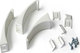 Reer Cabinet & Drawer Lock with Screws, βιδωτό, βιδωτο made of Plastic in White Color 3pcs