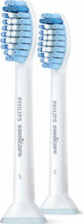 Philips Sonicare S Sensitive Ultra Soft Ανταλλακτικές Κεφαλές για Ηλεκτρική Οδοντόβουρτσα HX6052/07 2τμχ Philips Sonicare S Sensitive Ultra Soft Ανταλλακτικές Κεφαλές για Ηλεκτρική Οδοντόβουρτσα HX6052/07 2τμχ
