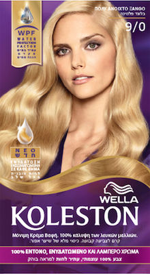 Wella Koleston Kit Set Hair Dye 9/0 Blonde Very light 50ml