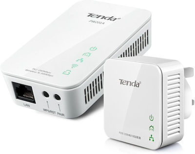 Tenda PW201A+P200 Powerline Dual Kit Wi‑Fi 4 and Ethernet Port