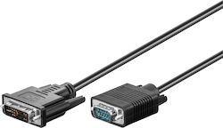 Goobay Cablu DVI-I de sex masculin - VGA 2m Negru (50990)