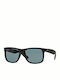 Ray Ban Justin Sunglasses with Black Plastic Frame and Blue Polarized Lens RB4165 622/2V