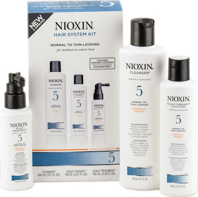 Nioxin System 5 Set de îngrijire a părului cu Șampon 3buc