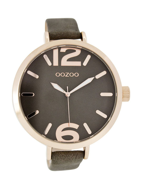Oozoo Watch with Brown Leather Strap C7518