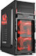 Sharkoon VG5-W Gaming Midi-Turm Computergehäuse Rot