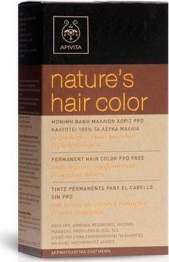 Apivita Nature's Hair Color Βαφή Μαλλιών Χωρίς Αμμωνία 6.66 Βαθύ Κόκκινο 50ml