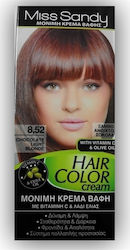 Miss Sandy Hair Color Cream 8/52 Ξανθό Ανοιχτό Σοκολατί 60ml